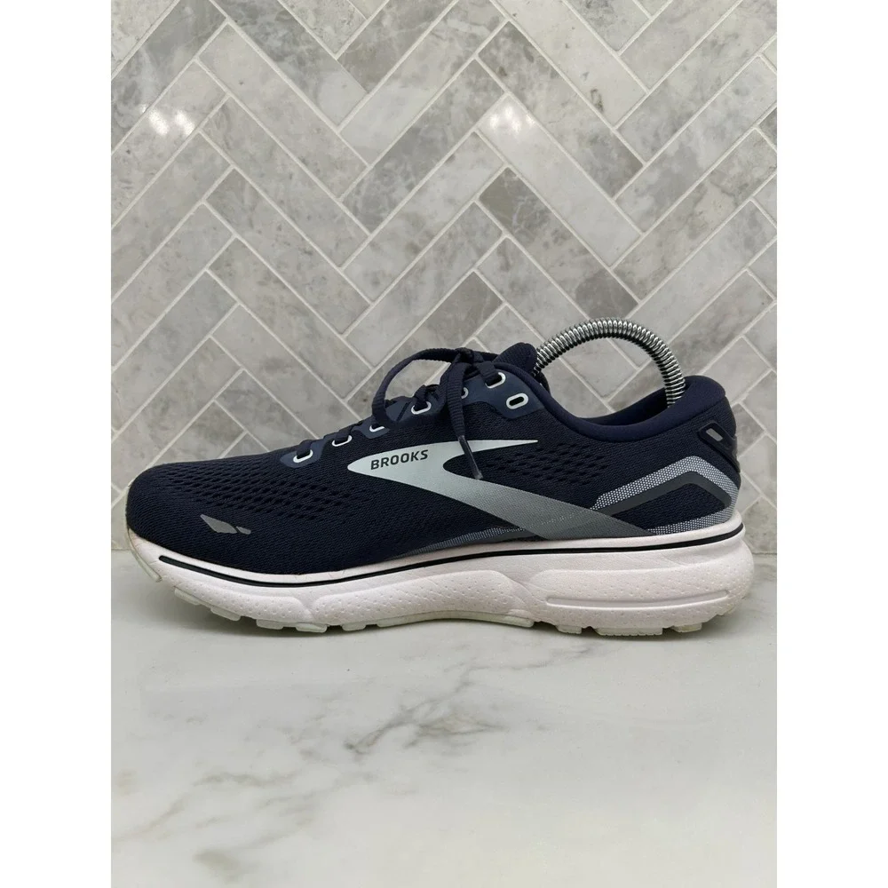 Brooks Ghost 15 Running Shoes Womens Size 9.5 D 9.5D Navy Blue Athletic Sneakers